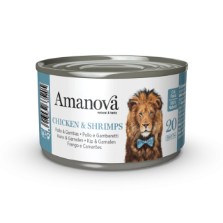 AMANOVA 20 POLLO Y GAMBAS 70 gr (VENTA SOLO EN TIENDA)
