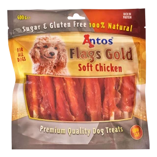 ANTOS SNACK BANDERAS DE POLLO SUAVE 400gr