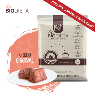 Biodieta ECOCAT CRUDO ORIGINAL 1000g aprox.