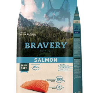 BRAVERY MINI ADULTO SALMON 2 KILOS