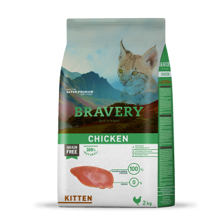 BRAVERY GATO 2KG. POLLO KITTEN
