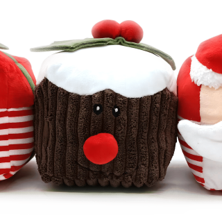 BUBIMEX CHRISTMAS TOY CUBO PAPA NOEL 13x18x16cm