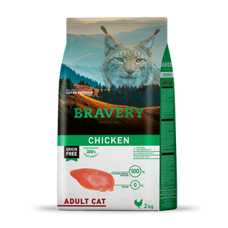 BRAVERY CHICKEN  GATO ADULTO 2KG