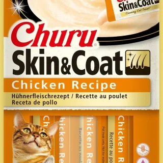CIAO CHURU SKIN&COAT RECETA DE POLLO 4x14gr