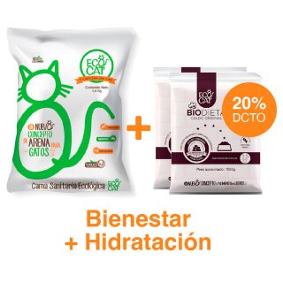 Bienestar e Hidratación: Arena Ecologica 4,5 kg. + 2 Caldo Original con 20% dcto +