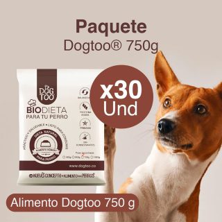 Paquete Biodieta Dogtoo 750 g. x 30 unidades