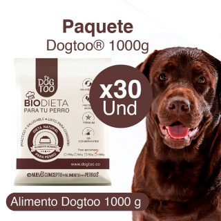 Paquete Biodieta Dogtoo 1000 g. x 30 unidades