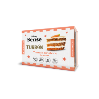 DIBAQ SENSE TURRÓN TARTA DE ZANAHORIA 185gr