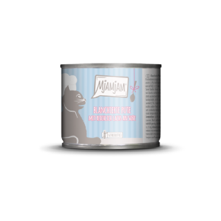 MJAMJAM PAVA ESCALDADA CON SALMÓN EN SALSA 185gr