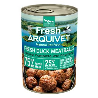ARQUIVET FRESH DUCK MEATBALLS – ALBÓNDIGAS CON PATO, BONIATO Y NARANJA 400gr
