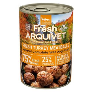 ARQUIVET FRESH TURKEY MEATBALLS – ALBÓNDIGAS CON PAVO, BRÓCOLI Y CALABAZA 400gr