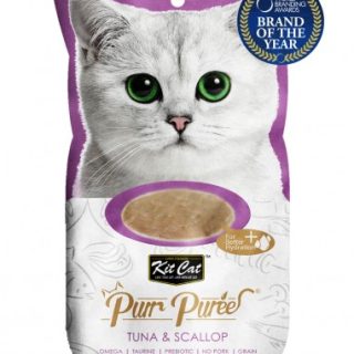 KIT CAT PURR PURÉE ATÚN Y VIEIRA 4x15gr