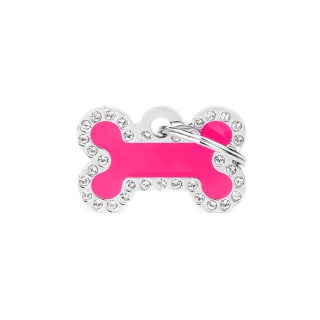 MYFAMILY PLACA FUCHSIA SMALL BONE SWAROVSKI