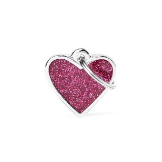 MYFAMILY PLACA PINK SMALL HEART