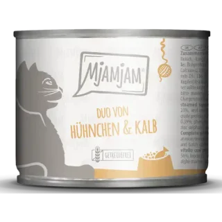 MJAMJAM POLLO Y TERNERA CON CALABAZA AL VAPOR 200gr