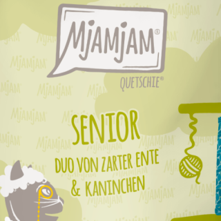 MJAMJAM SENIOR PATO Y CONEJO 200gr