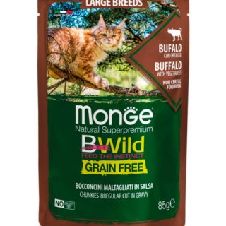 MONGE BWILD RAZA GRANDE BÚFALO Y ZANAHORIA 85gr