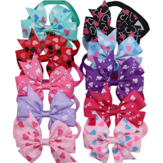 Collar Con Moño Estampado #11