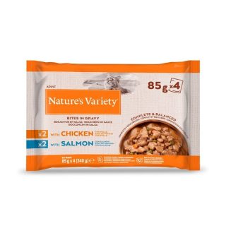 NATURE’S VARIETY PACK 2xPOLLO 2xSALMÓN 4x85gr