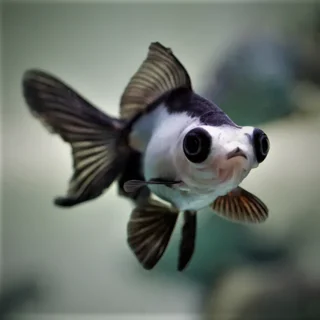 Oranda Telescopio Panda | Carassius auratus