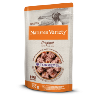 NATURE’S VARIETY ORIGINAL MINI (1-10Kg) ADULT PATÉ DE PAVO 150gr