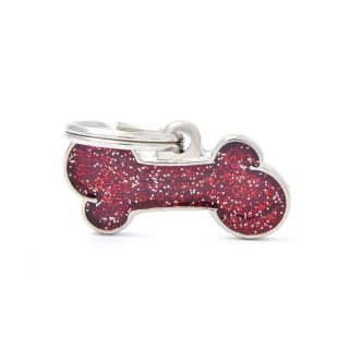 MYFAMILY PLACA RED SMALL BONE