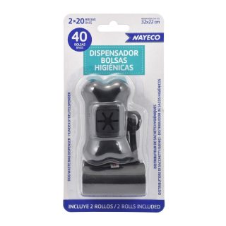NAYECO PORTA BOLSAS HIGIÉNICAS (2×20 BOLSAS)