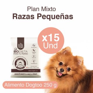 Paquete Biodieta Dogtoo 250 g. x 15 unidades
