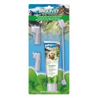 ARQUIVET SET DENTAL PARA PERROS AROMA MENTA