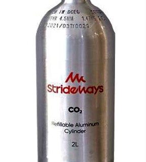 BOTELLA C02 ALUMINIO  STRIDEWAYS 2 L      LLENA