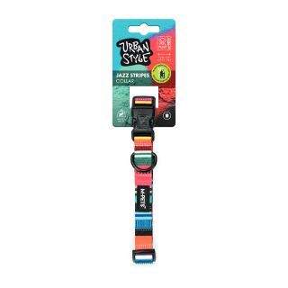 M-PETS COLLAR JAZZ STRIPES URBAN STYLE M